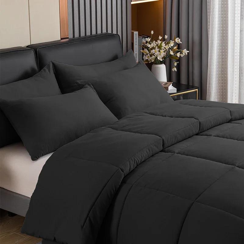 Amerika-Größe, große quadratische gesteppte Bettdecke für vier Jahreszeiten, Queen-Size-Bett, Frühling/Herbst, Steppkern, atmungsaktiv, langlebig, maschinenwaschbar