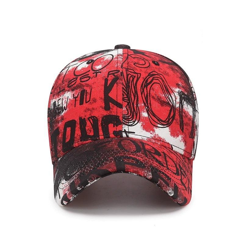 Fashion Cotton Hat Men's Graffiti Outdoor Women's Hat Trend Baseball Cap Casual Cap Personality Letter Hip Hop