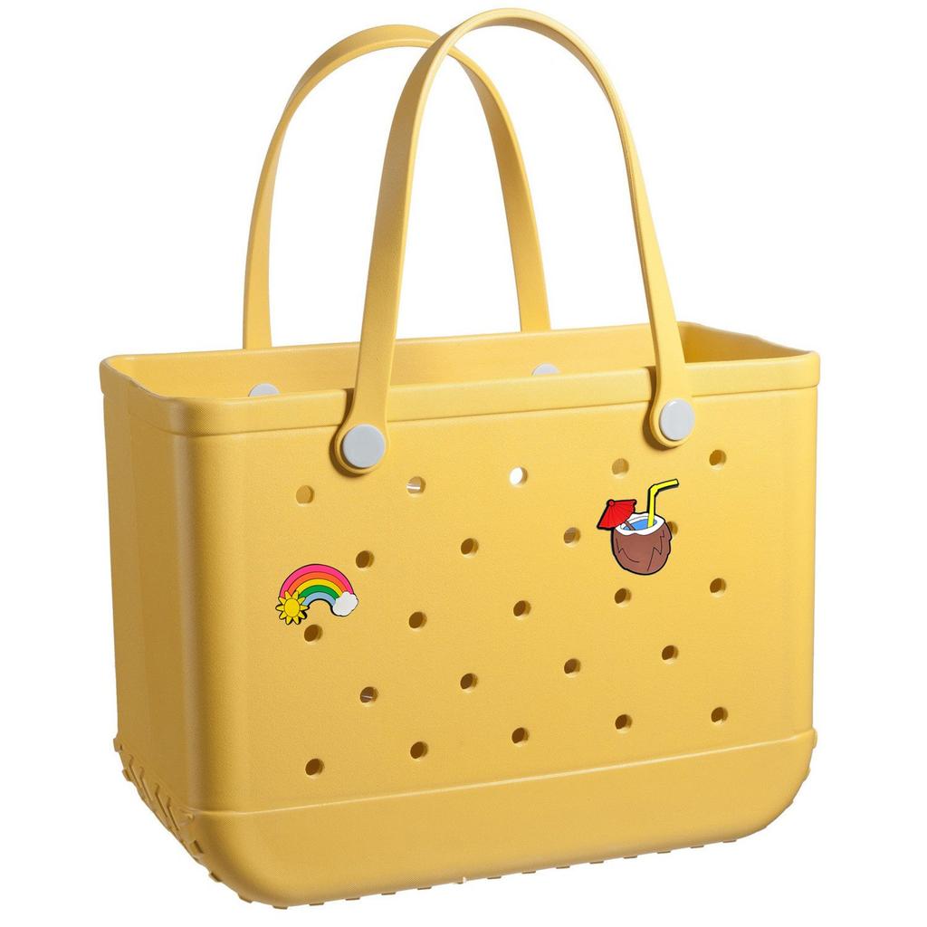 Hole Bag Travel Outdoor Wear-resistant Beach Bag With Stickers