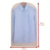 5 Pcs/Lot Bottom Opening Household Wardrobe Clothing Dust Cover Semi-transparent Hanging Style Coat Suit Dust Storage Bag