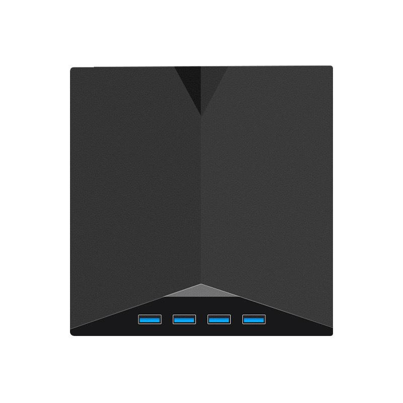 Seven-in-One Multi-Functional USB/Type External DVD Burner with USB Flash Drive Connect