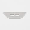 Car Armrest Rear USB Port Panel Cover Trim Sticker for Volkswagen T ROC TROC VWT-roc 20172018-2022 Stainless Steel Accessories