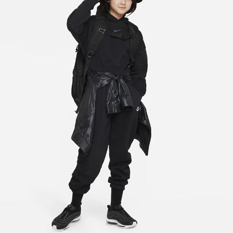 Nike Kids SS23 Solid Color Logo Joggers Kids Bottoms Black FD2933-010