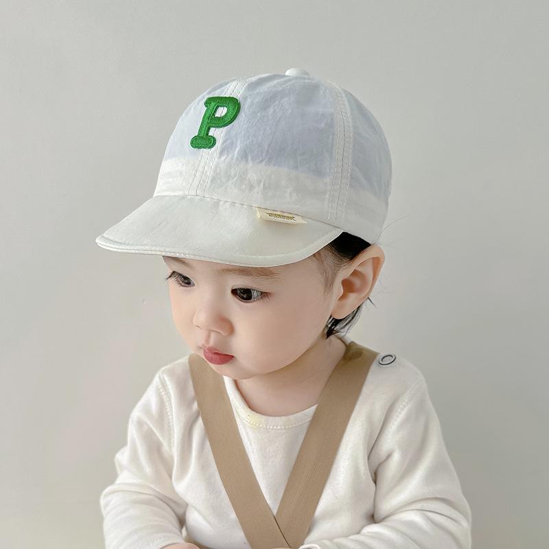 New Baby Hat Summer Korean Version Of Letters Toddler Baby Casual Cap Sun Protection Quick Hats Drying Children's Baseball Caps
