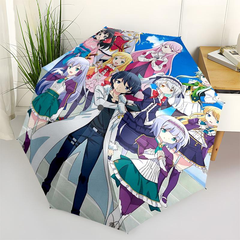 

1pc Re:Zero - Starting Life in Another World Outdoor Umbrella | Automatic Opening/Closing | Portable 3-Fold Design | 8-Rib Iron Frame | Perfect Gift f