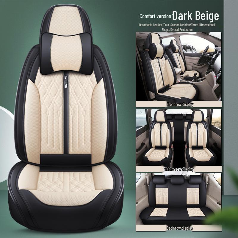 Fundas de Asiento de Cuero Envolvente Completo Baojun 730 para 7 Plazas (2+2+3), Cojines para todas las estaciones.
