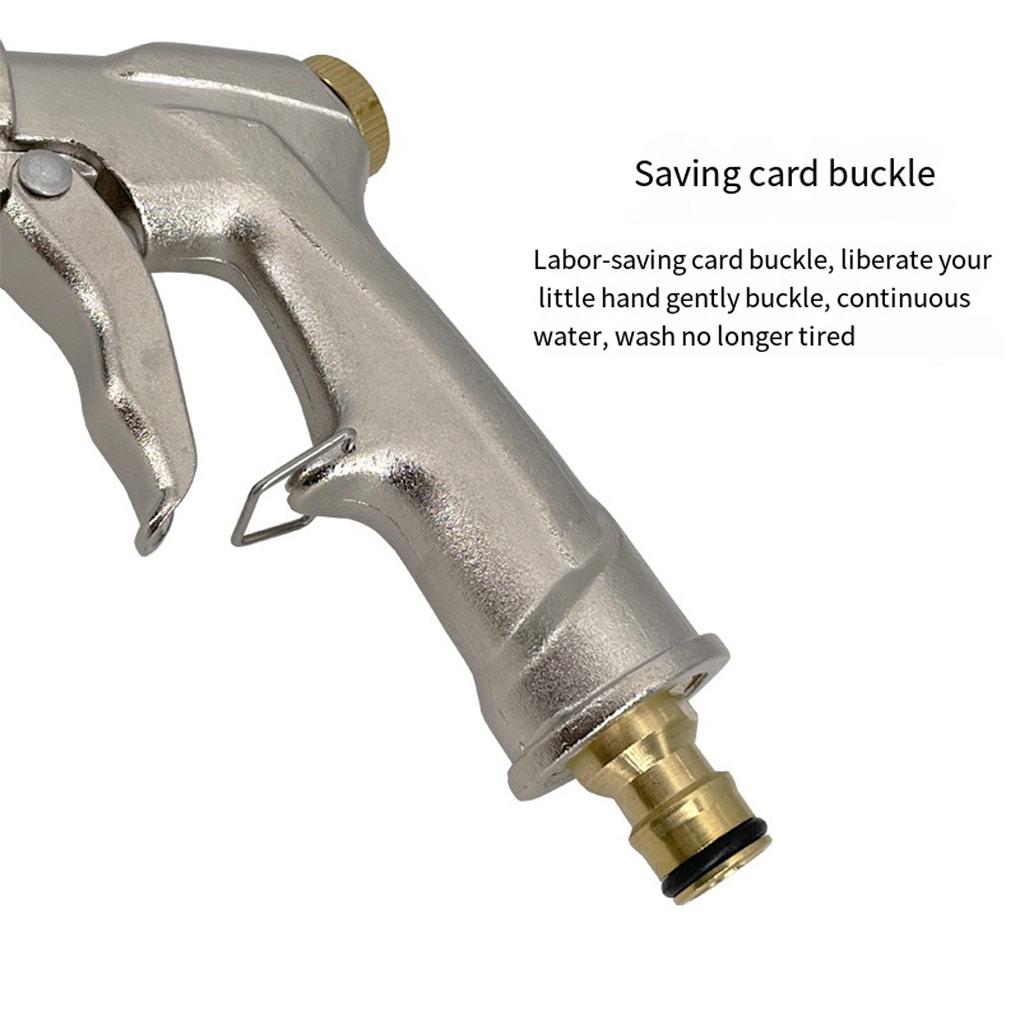 Metal Sprayer Car Washing Sprinkler Zinc Alloy Copper Cleaning Device Garden Drainer Water Saving Pressure Washer Drain Nozzle