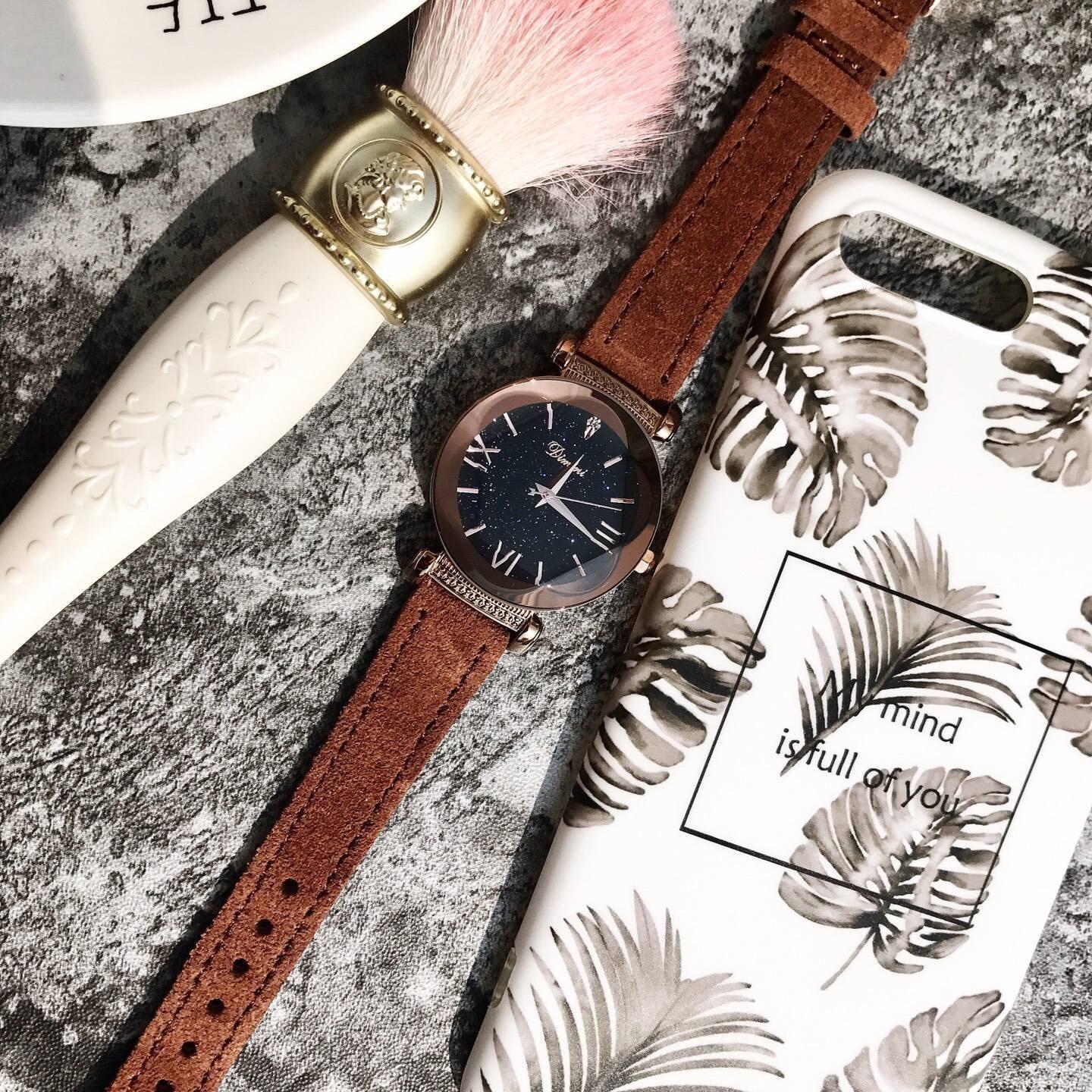 

Модные женские часы со стальным ремешком, карамельного цвета, женские кварцевые часы со стразами и бархатным ремешком из кожи