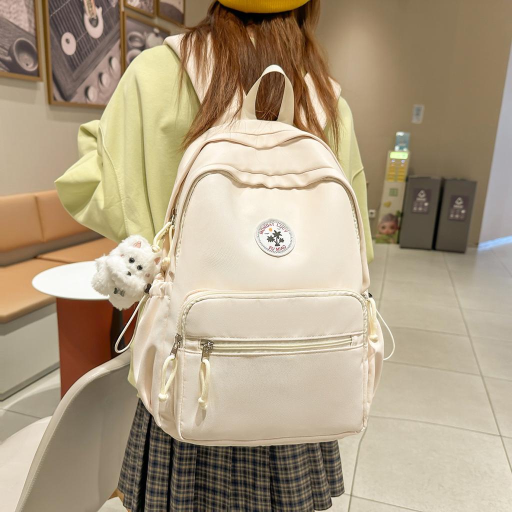 Schoolbag New Large Capacity Backpack ins College Style Girl Versatile Casual Backpack High Value Student School Bag