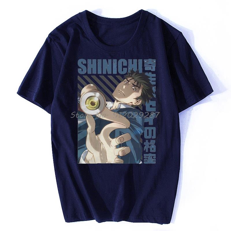 Kiseijuu Shinichi Izumi Parasyte The Maxim Izumi Shinichi Anime Tshirt Graphic Punk T Shirt Streetwear Cotton Tees