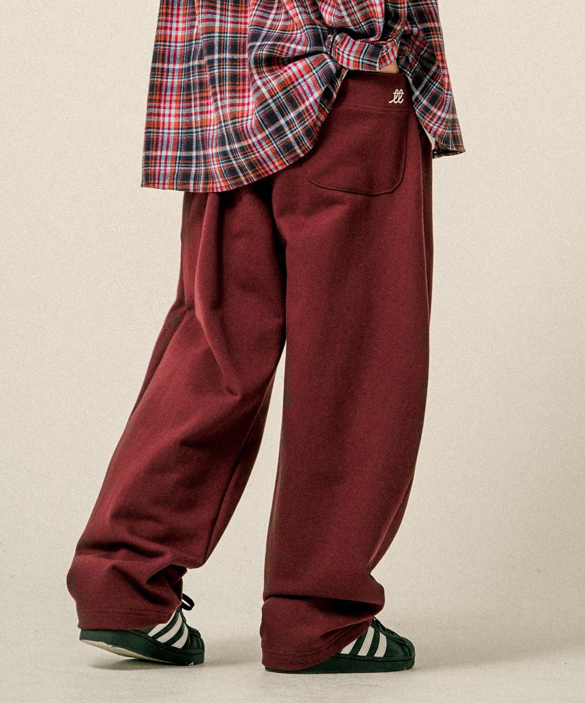 Ttwn Semi Balloon Sweatpants Burgundy Hslp3615