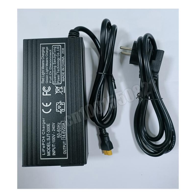 12V 20A Smart Lifepo4 Battery Charger 4S 14.6V High Power Charger For Lithium Iron Phosphate Battery Chargers EU Plug