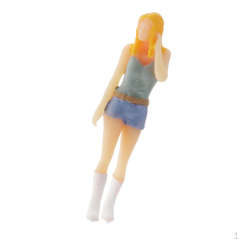 1/64 Diorama Doll Collections Character Model Outdoor Scene for Siku