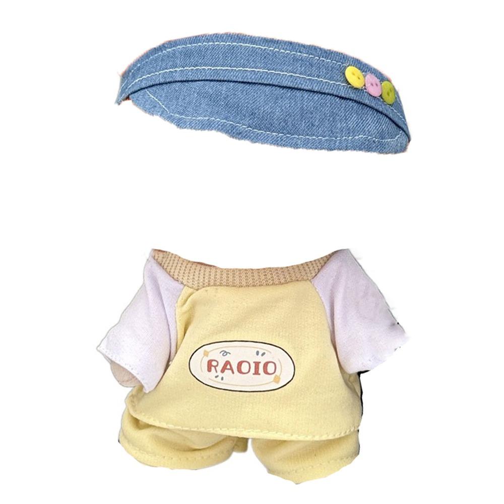 1 Set Peaked Cap 20cm Cotton Doll Clothes Outfit Plush Doll Clothes  Doll Accessories