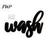 Minimalist Home Decoration Wooden Letters Wall Stickers, Self-Adhesive Art Decor, Retro 3D for English Words Stickers Living Room Bedroom Nursery