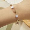 Korean Multicolor Daisy Flower Charm Bracelet for Women Fashion Butterfly Pearl Love Heart Adjustable Bangle Girls Party Jewelry