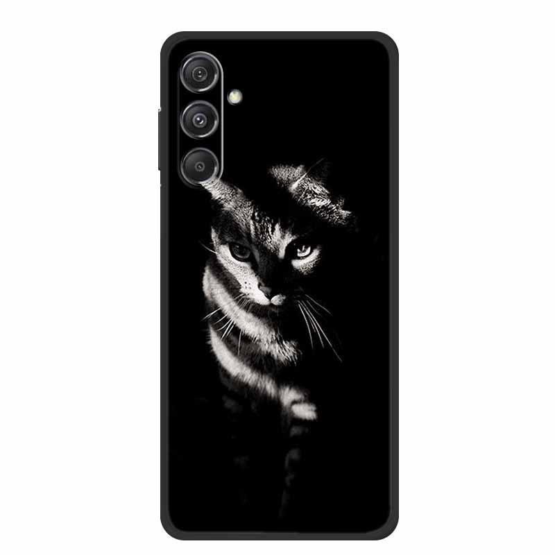 For Samsung A16 5G Phone Case Cover Lion Wolf Tiger Black Silicone Soft Back Cover Cases For Samsung Galaxy A16 Case A 16 Coque