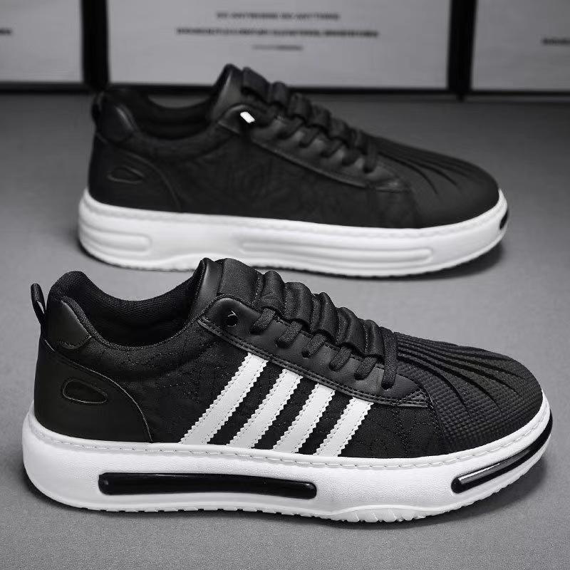 Модные повседневные кроссовки в полоску для мужчин — фото 18