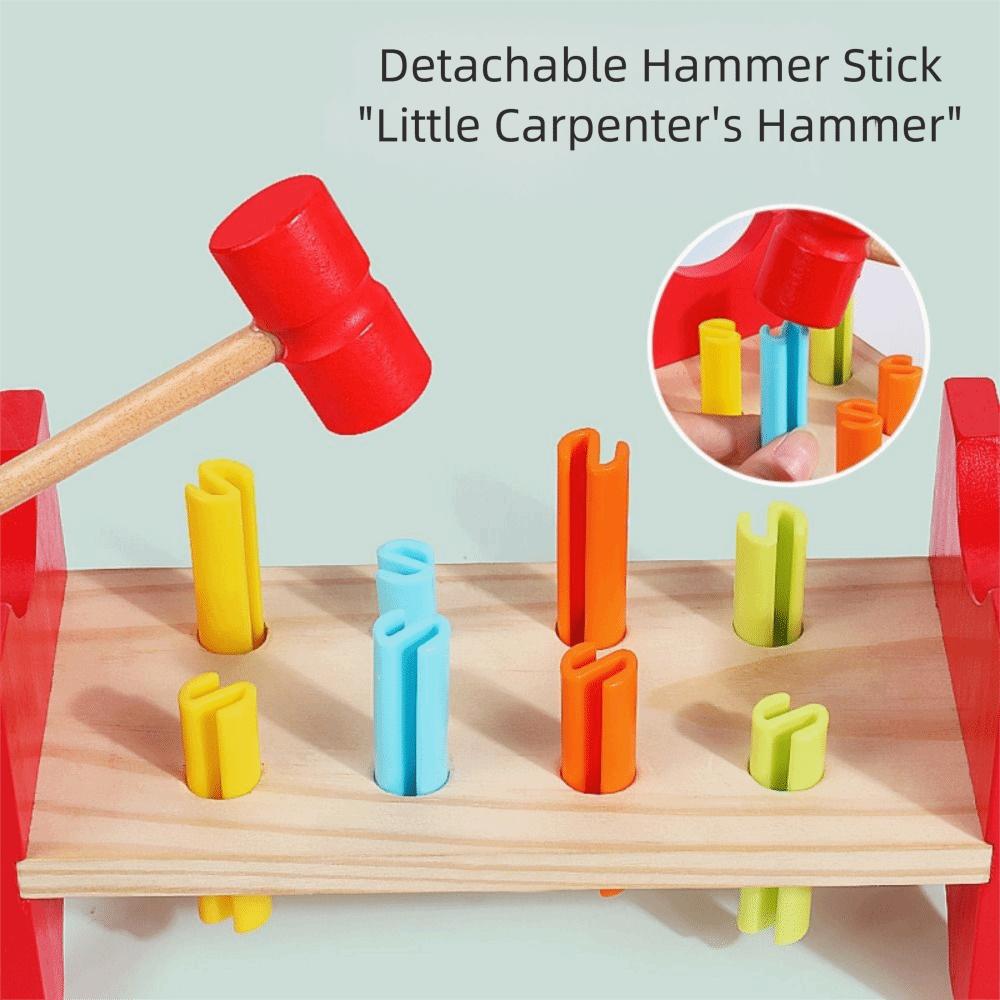 Pounding Toy Mallet Hammering Pounding Toy Simulation Montessori Nail Screw Games  Kids Gifts