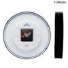 Formia Wall Suitable for Living Black X White Clock, Monotone, Easy-to-Read Dial, 22.8cm Diameter, Modern, Minimalist, Office, Room, Children's Room,