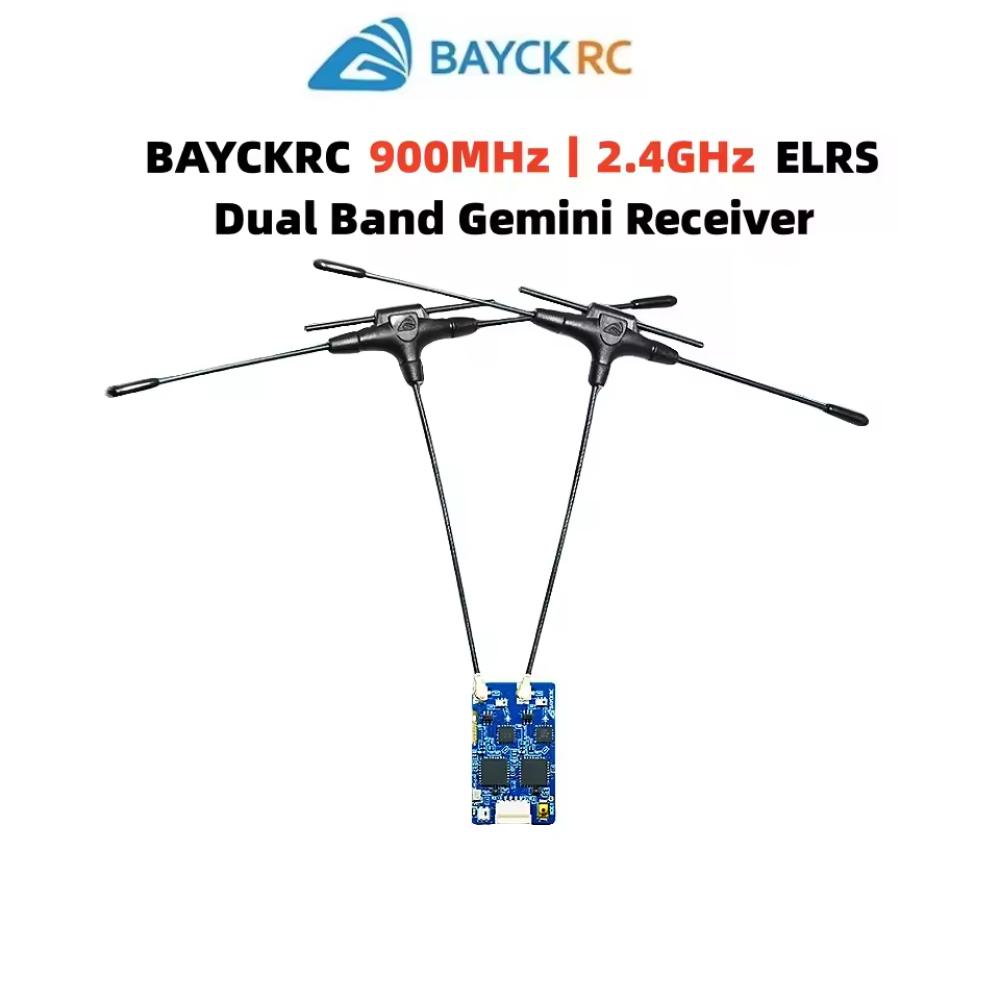 BAYCK 900MHz 2.4GHz 915M ELRS Dual Band Gemini Receiver ExpressLRS RX TCXO for RC FPV Racing Long Range Drone Fixed Wing