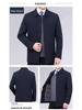 Men's Cotton Jacket: Spring/Autumn/Winter Casual Outerwear for Middle-Aged and Elderly, Loose Fit with Buttons for Dads.