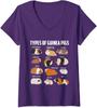 Types Of Guinea Pigs Owner Cool Animal Kids Xmas Gift Ladies' V-Neck Tshirt Unisex T-Shirt
