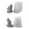 Wolf Head Silicone Candle Mold DIYs Animal 3D Plaster Resin Ornament Molds Home Decoration Crafts Gift for Enthusiasts