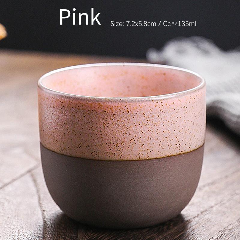 135ml Ceramic Japanese Coarse Pottery Tea Cup