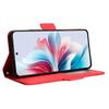 Flip Case for Oppo Reno 11F 5G, Card Slot, Red