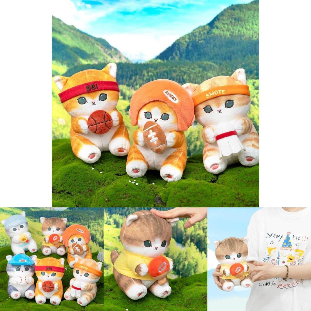 Adorable Mofusand Cat Funsandy Shark Plush Toy For Kids Soft Cartoon Cuddly Doll