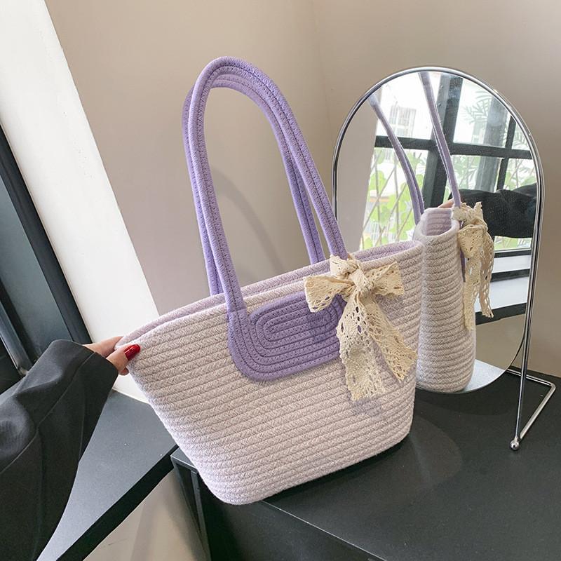 Stylish Large Capacity Woven Tote Bag For Women Perfect For Summer Casual Outings