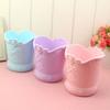 Large-capacity Cute Bow Pencil Holder Heart Stationery Container Convenient Carved Pen Case  Gift