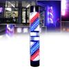 LED Rotating Wall Light Barber Pole Waterproof Salon Barber Pole Shop Sign Light Red & Blue & White 110v