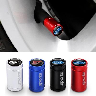 4Pcs Aluminum Alloy Car Wheel Tire Valve Caps Air Tyre Stem Cover Case Plugs Airtight For ST Line Focus X 2 3 Mustang