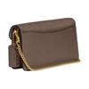 COACH Leather Shoulder Bag Clutch Small Women's Dark Brown CE772-B4CBD
