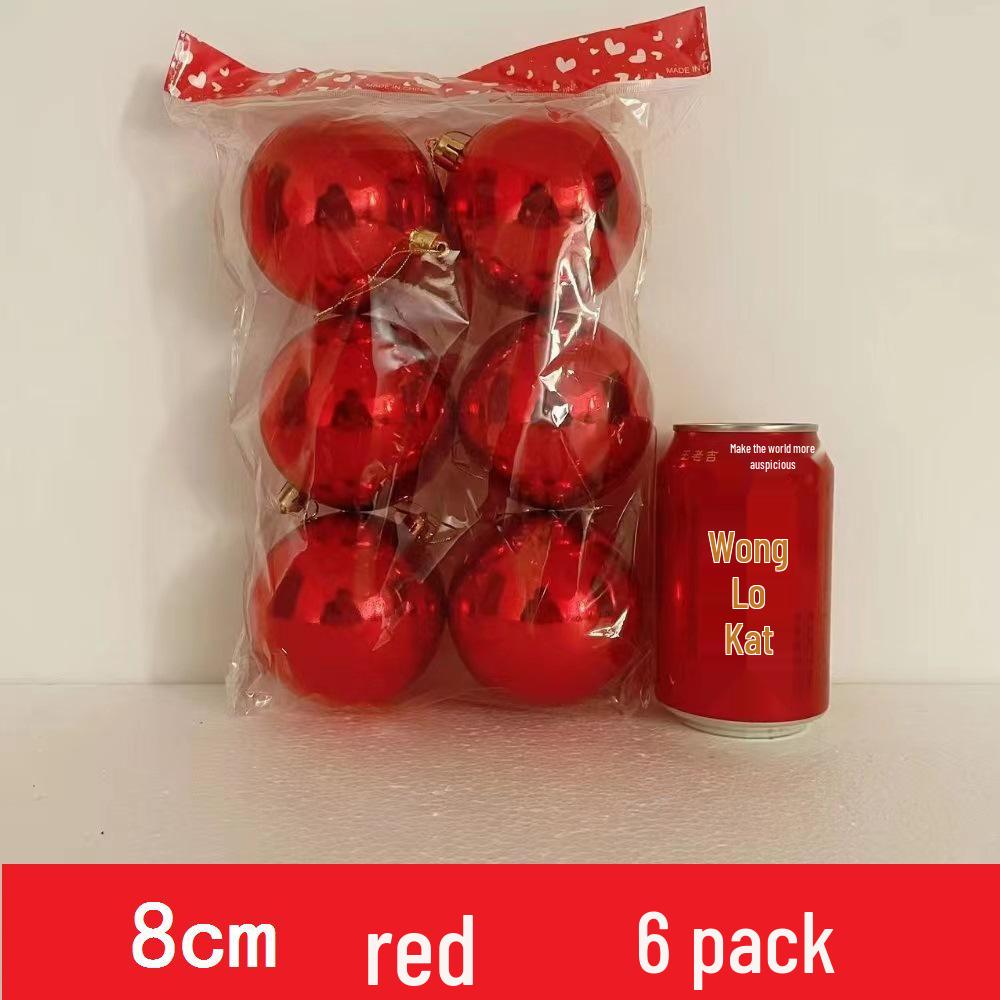 Custom Electroplated Round Christmas Hanging Ornament