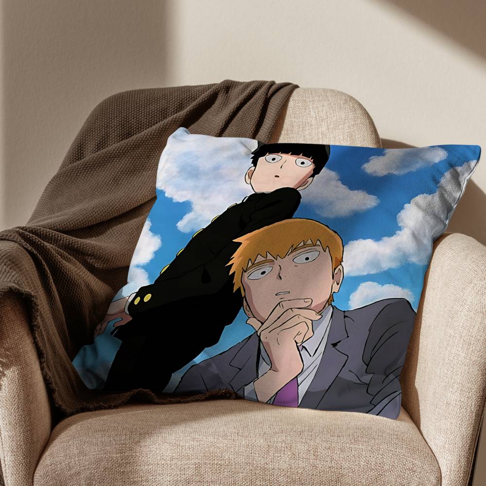 Cheer Up MMob Psycho 100 Pillow Case Sofa Living Room Bedroom Headboard Backrest Cushion Square Cushion Nap Time