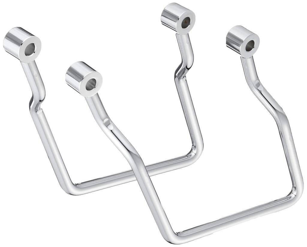 Kijima Motorcycle Parts Side Bag Supports, Steel, Chrome Plated, Left and Right Set for Vulcan 400/800 Standard/Classic, Part Number 210-459