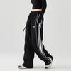 GOLFCROSS Unisex Loose Straight Leg Casual Pants with Contrast Side Stripe