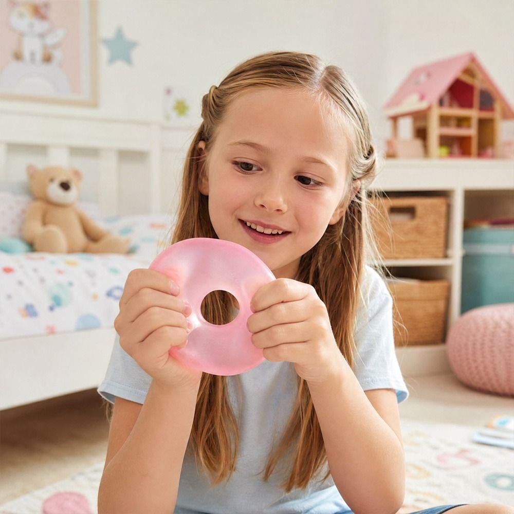 Soft Decompression Sensory Toy Stress Ring Gel Squishy Toy Anti-Anxiety Squeeze Object Pinch Toy