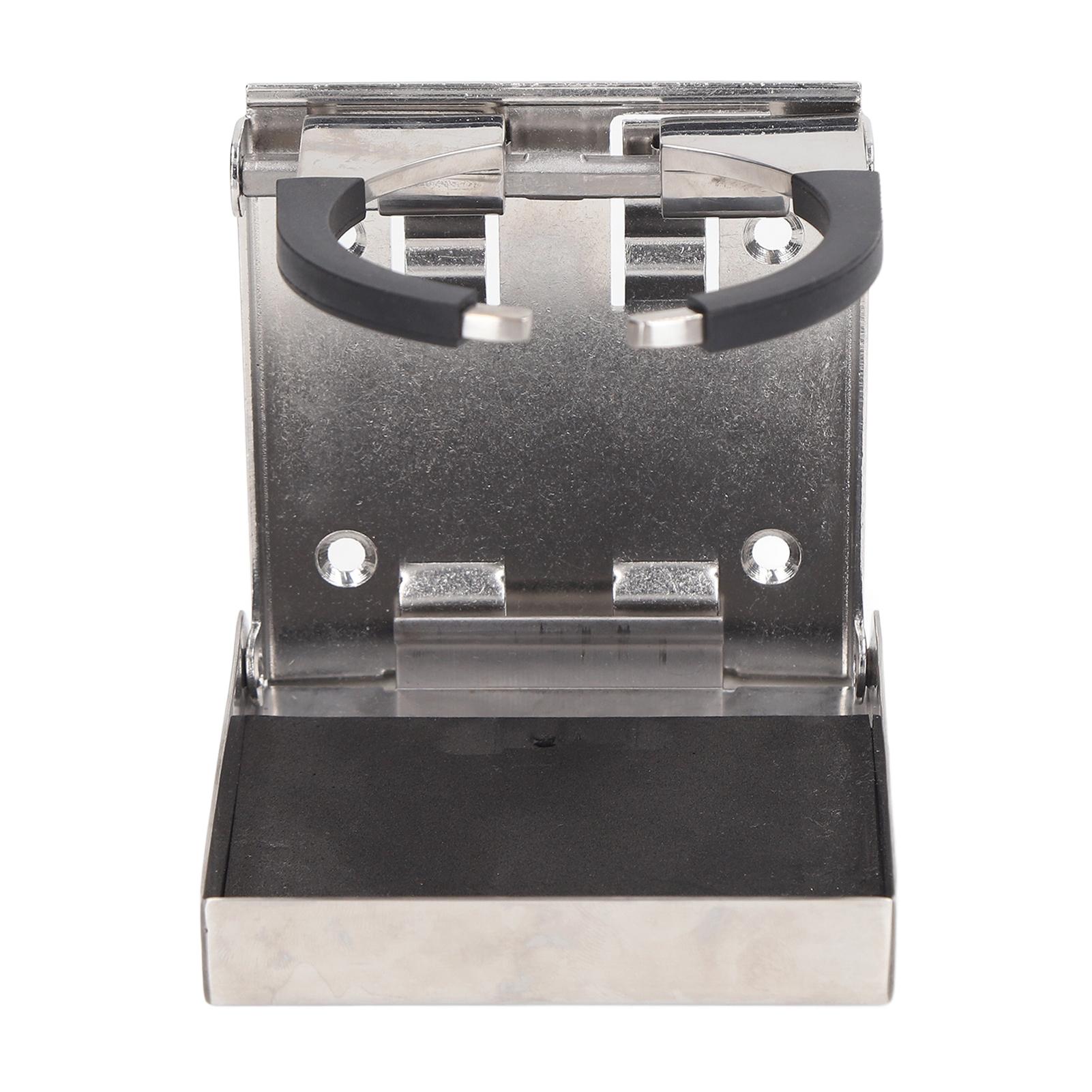 

Fold Up Cup Holder Adjustable 53‑80mm Marine Stainless Steel Drink Holder for Boat Truck