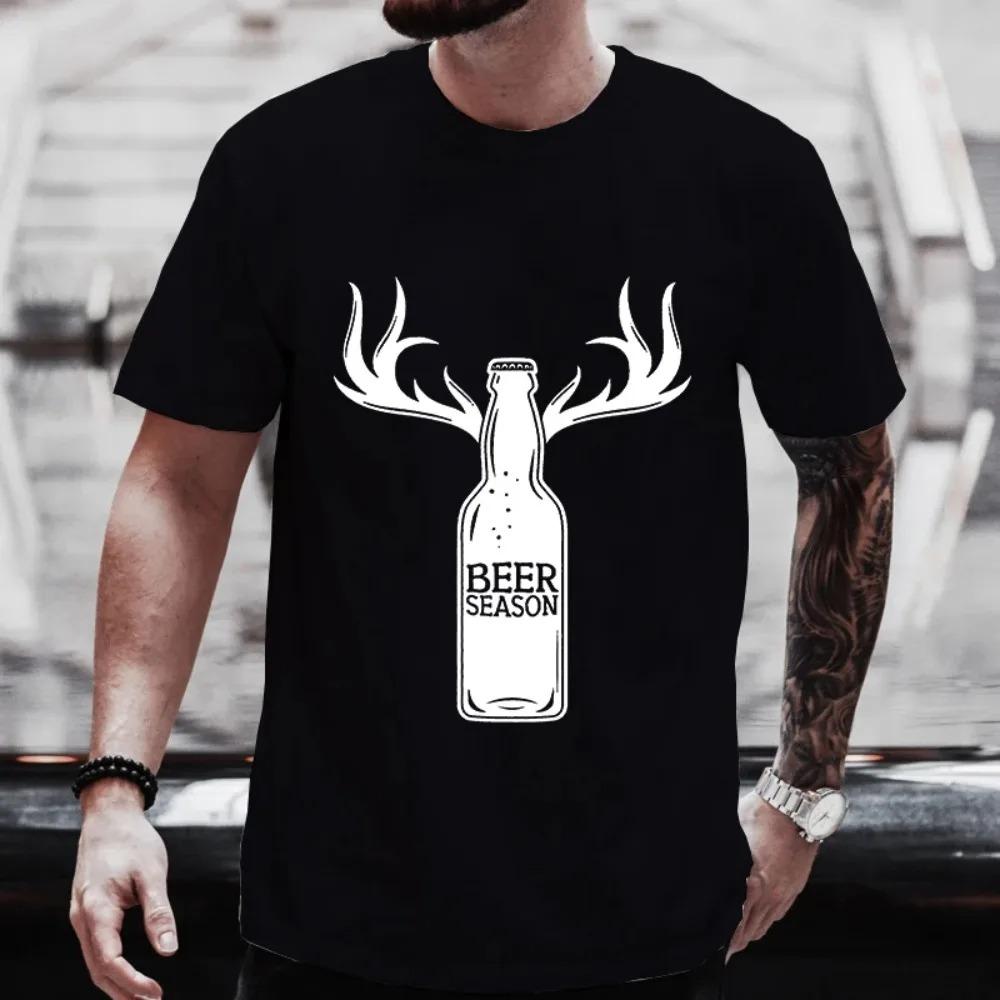 

Мужские футболки Beer Season Fashion Graphic T Friends Shirt Single Farewell Bachelor Stag Party Tees Oversize Streetwear Y2k Tops XXXXXL чёрный