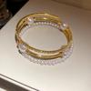 Koreanisches Strass-Offenarmband: 2025 Trendiges, High-End, Luxuriöses Armband für Damen.
