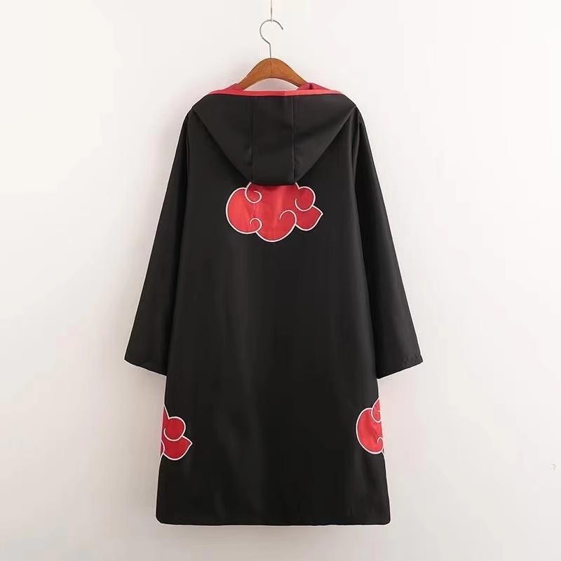 Plášť Akatsuki s červenými mraky - Uchiha Itachi, Sasuke & Čtvrtý Hokage Minato Cosplay Kostým