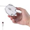 Wired Mouse, Small, Transparent, USB Wired Connection, Silent, Optical, Lightweight, with RGB Light, Portable, Cute Design for GirlsKids, Compatible