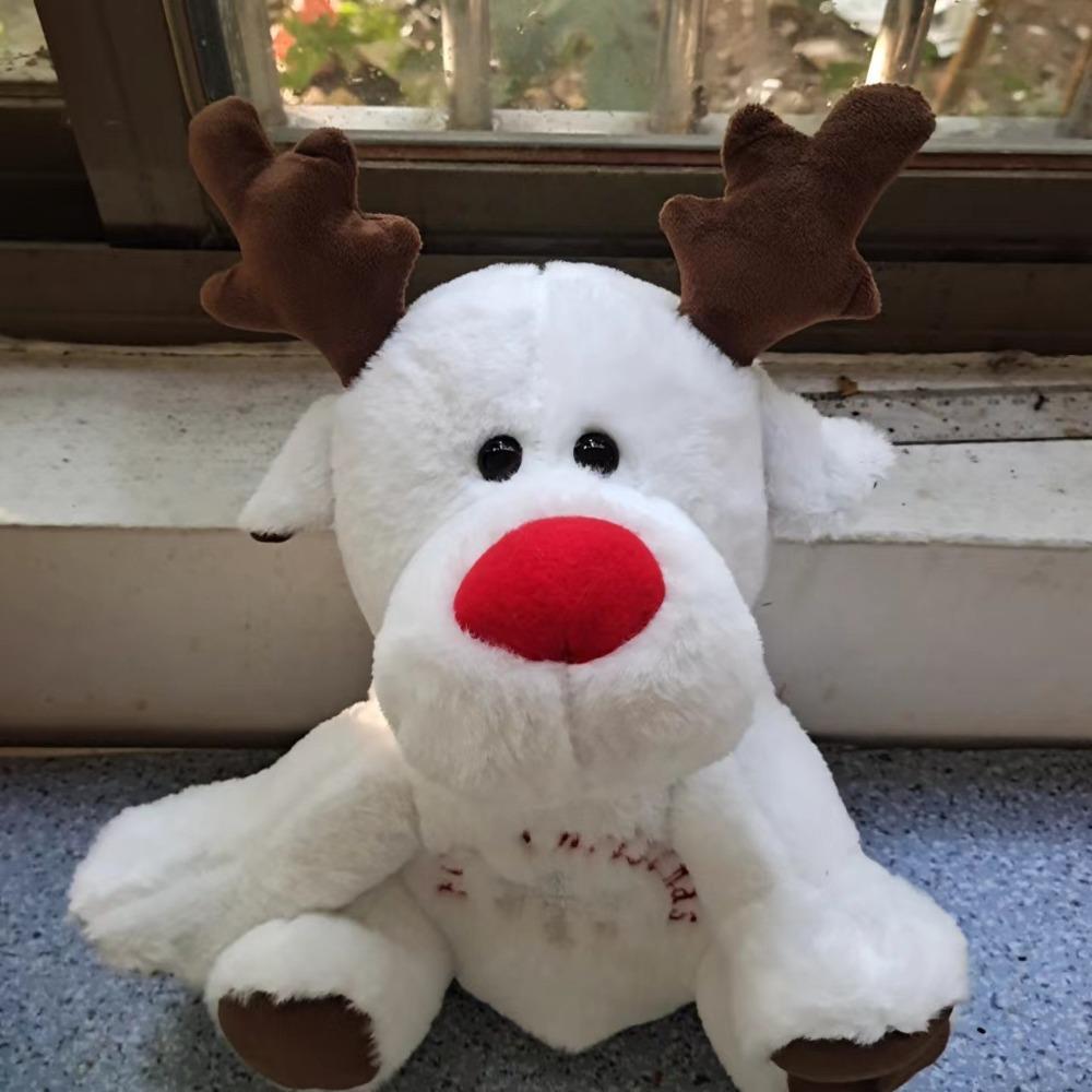 Simulation Soothing Plush Toy Animal Sound Sleeping Doll Baby Breath David's Deer Toy  Kids Toy