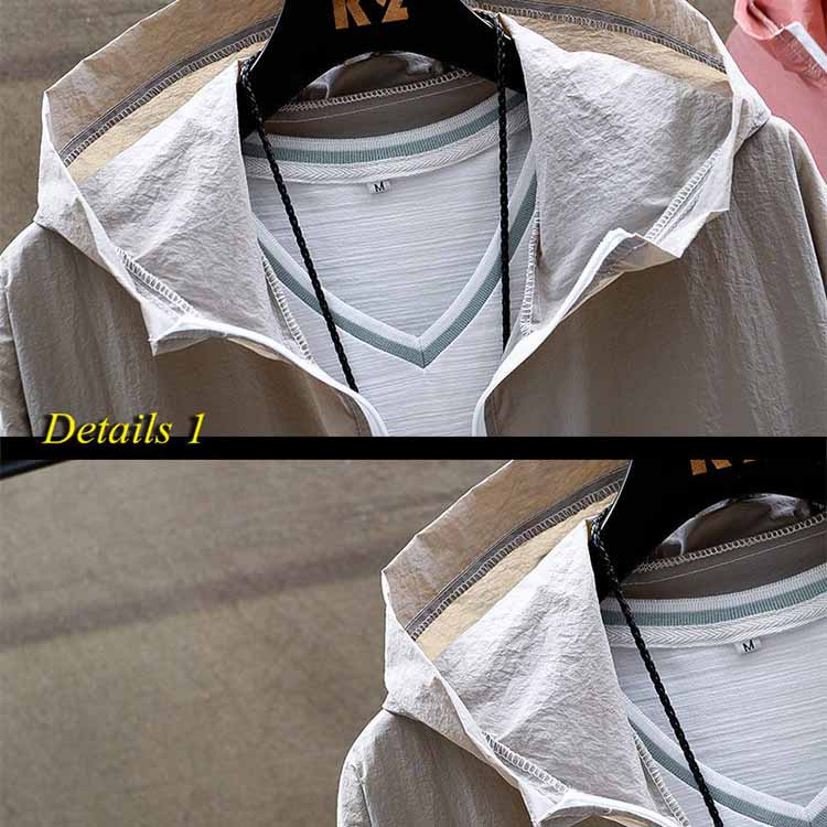 Summer New Quick Dry Skin Hooded Jacket Men Sun Protection Clothing Fishing Clothes Male Windbreaker Size 3XL