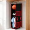 Locker Shelf Organizer 3-Tier Hanging Storage Bag Locker Storage Rack with Side Pockets Hooks for School Gym Closet