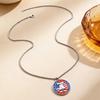 USA 250th Anniversary Jewelry for Women American Flag Necklace And Patriotic Earrings Set 1776-2026 Collectible Gift for Men Women